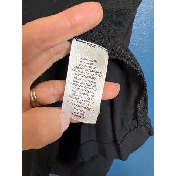 Cold Shoulder Black Knit Top With Keyhole Front By Wild Pearl - Picture 4 of 5